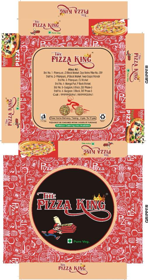 Customized Pizza Boxes from The Pizza King